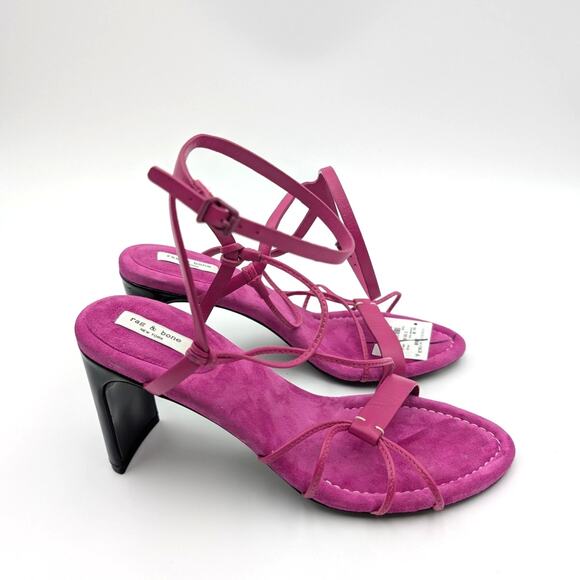 Rag & Bone Vossen Strappy High Heel Sandals Women's Pink Size US7 EU37 - Picture 3 of 12